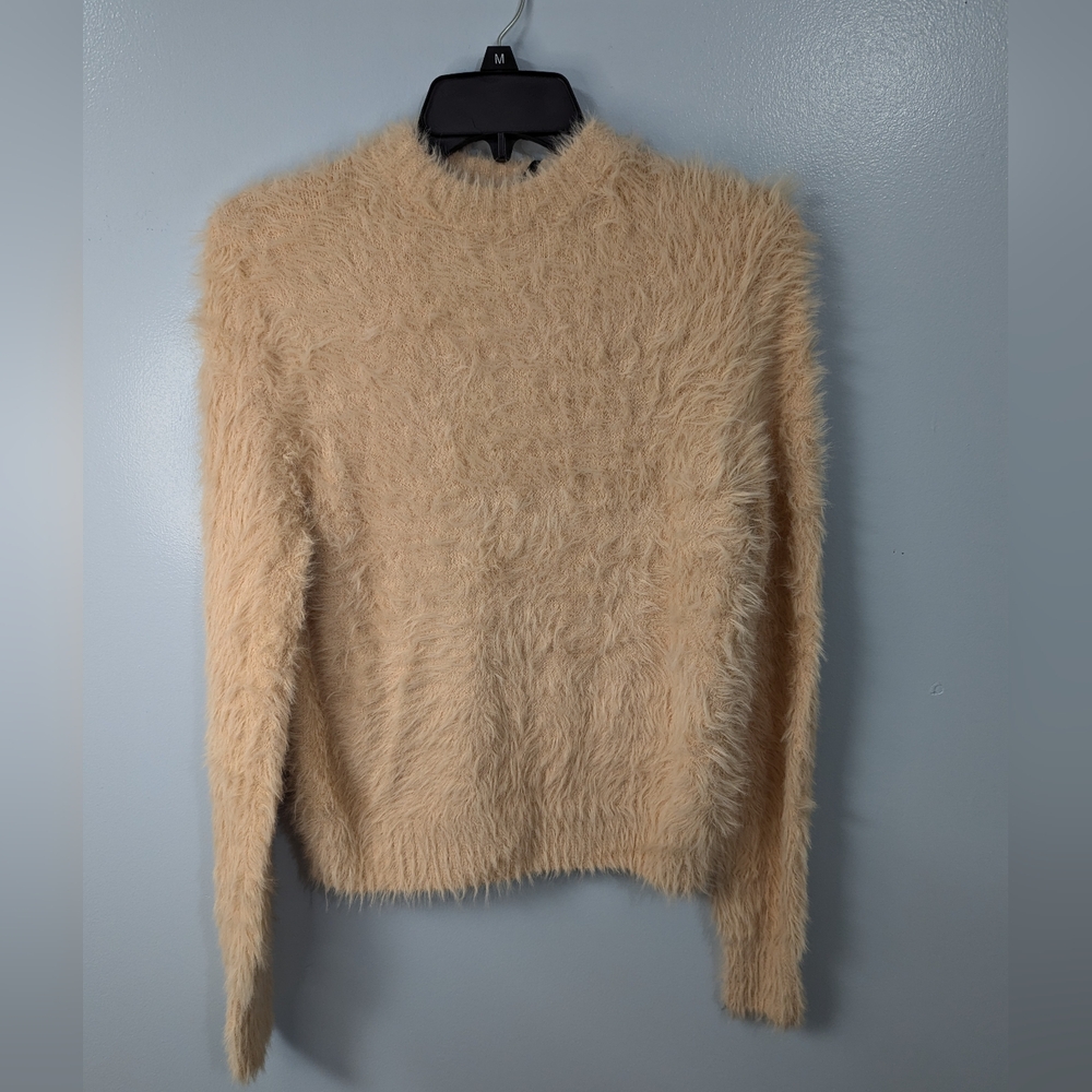 Future Collective Size Small Peach Fuzzy Sweater